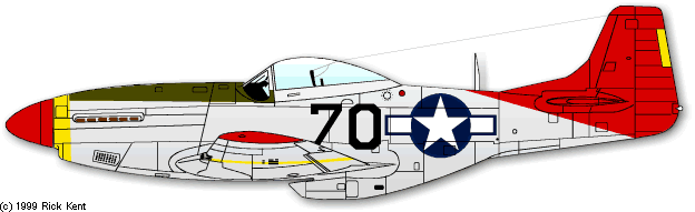 Another 15th AF Mustang, this is a late type P-51D... 